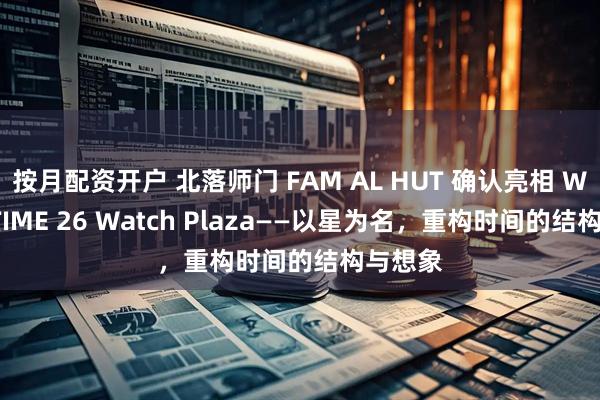 按月配资开户 北落师门 FAM AL HUT 确认亮相 WINNOTIME 26 Watch Plaza——以星为名,重构时间的结构与想象